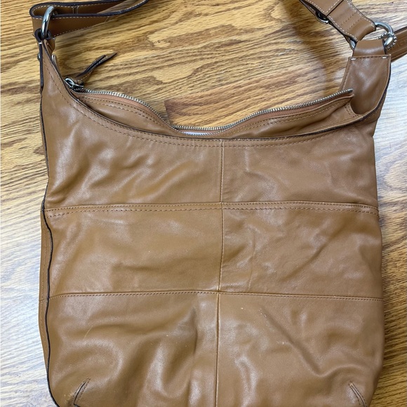 EUC Coach Duffle Shoulder Bags 2Way Diagonal Hanging F17116 Camel Brown - Picture 5 of 11